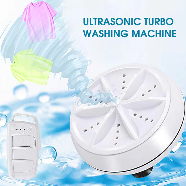 2 in 1 Portable Mini Ultrasonic Washing Machine